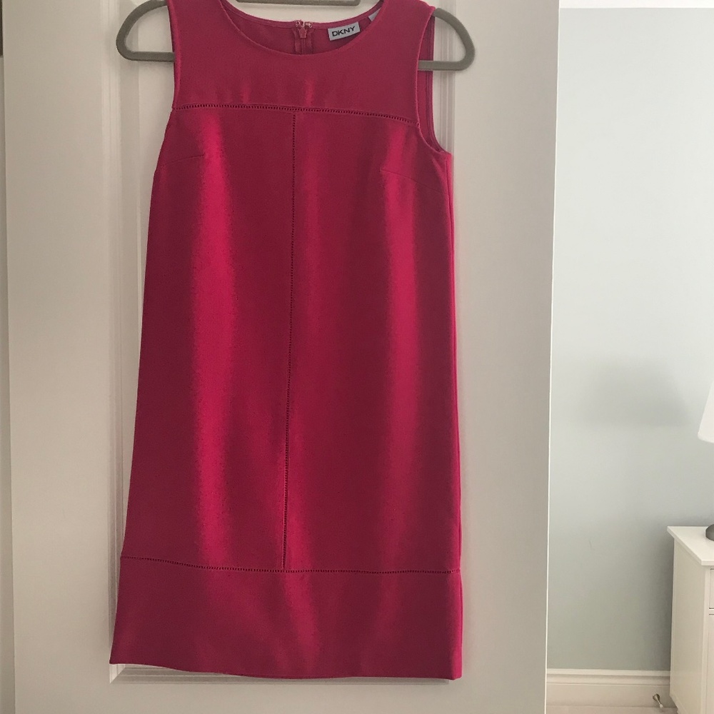 Pink DKNY shift dress size 0